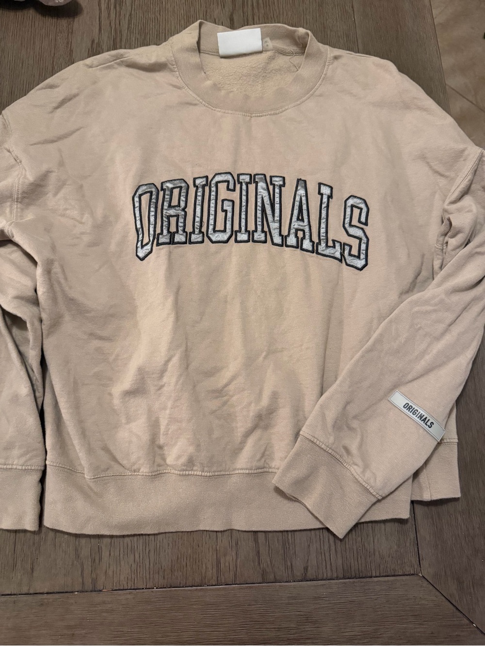 Brooklyn Cloth Originals Crewneck Sweatshirt in Beige Sz M